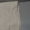 jinchan Floral Linen Curtains Embroidered Back Tab 50Wx96L 2 Panels