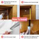 Kerf Weather Stripping for Doors,19.7 Feet Door Weather Stripping Door Seal Strip for Large Gap,Easy Cut to Size and Installation