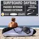 Ho Stevie! Surfboard Bag - Zippered Daybag - Fits All Shapes of Surfboards - Foam Padding and Durable Cover - Comfortable Shoulder Strap (7'0")