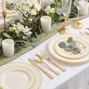 Supernal 180pcs Gold Plastic Silverware Set, Elegant Hammered Design Disposable Cutlery (60 Forks, 60 Spoons, 60 Knives), Heavy Duty Plastic Utensils for Weddings, Graduation Parties 2026 & Catering