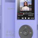 AGPTEK A02 MP3 Player with Bluetooth 5.3, 1.8 inch Screen Portable Music Player with Speaker, FM Radio, Voice Recorder, Supports Expanded Up to 128GB(Purple, 32GB)