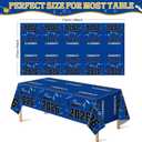 2 x OHOME Graduation Decorations 2026 2027- % Disposable Plastic Blue Tablecloth for Class of 2026 Decorations Party Favors Supplies Banner,54" X 108",2Pack