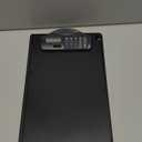 A4 Clipboard with Solar Calculator Multifunctional File Folder Clipboard Plastic Storage Clipboards Pen Clip Writing Pad Clipboards File Storage Document Paper Holder for Business Office