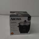 Aroma Housewares ARC-363-1NGB 3 Uncooked/6 Cups Cooked Rice Cooker, Steamer, Multicooker, 2-6 cups, Black