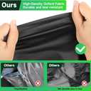 12x21Ft Rectangular Pool Cover for Above Ground Pools, Solar Cover for Above Ground Pools with Accessories, Winter Cover Ideal for Waterproof and Dustproof (Black)