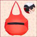 Padded Santa Belly, Santa Costume Suit Unisex Fake Stuffer Belly for Christmas Halloween Cosplay (Red)