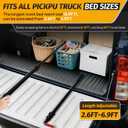 6.9 Ft Magnetically Mounted Truck Cargo Grabber Reach Retriever Tool with Two Hooks, Upgraded Extendable Telescoping Pickup Truck Bed Retriever Tool Magnetic Heavy Duty Truck Bed Accessories