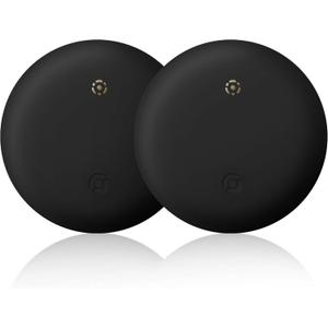 2 Pack Smart Air Tracker for Apple Find My (iOS Only), Key Finder Item Locator for Luggage,Wallet,Bicycle and More, IPX6 Waterproof, Comes with 2pcs Silicone Lanyard