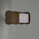 UEEBAI Magnetic for Samsung Galaxy Z Flip 7 5G Case, Compatible with MagSafe, Transparent Wave Frame Design Case Soft Edge Cover Cute Clear Matte Shockproof Protective Phone Case, Gold