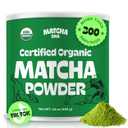 MATCHA DNA Certified Organic Matcha Green Tea Powder (16 oz TIN CAN), Best Before 10/27 