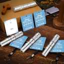 Tujoe 6 Sets Father's Day Christian Gift for Men Bulk Man of God Flashlight with Bible Verse Card Religious Illumination Themed Gifts Inspirational Keychains for Men Church,Not Include Battery