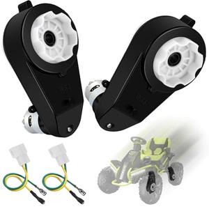 24V Powered Wheels Motor Upgrade Gearbox for Ride On Toys 2 Pcs 24v RS555 40000RPM High Speed Drive Engine Gearbox Motor Upgrade for Jeep Kid trax