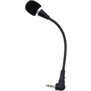 Mini Microphone Mini Notebook Mic 3.5 mm Socket Notebook Microphone, Compatible for PC Laptop Notebook (1 Piece/Black)