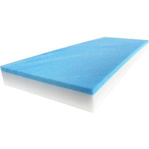 FoamRush 2" x 24" x 72" Gel Memory Foam Bench Cushion Replacement Medium Firm (Upholstery Foam, Rubber Padding, Seat Replacement, Upholstery Sheet, Couch, Sofa Cushion, Mattress) Made in USA