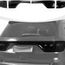 RAZPOY Smoked Tail Light Lamp Covers Guards Trim Compatible with Dodge Durango Accessories 2014-2024, Smoked Black
