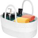 Cotton Rope Storage Basket, Empty Storage Baske for Gifts, Rope Room Shelf Storage Basket for Towels, Snacks, Bathroom Toiletries Storage, White & Stitching 15 “L x 9 ‘W x 7 ’H (38.1 x 22.9 x 17.8cm)