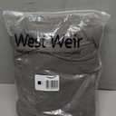 WestWeir Gray Ruffle Shower Curtain, Elegant Fabric, Soft & Fluffy, 72x72, Stylish Bathroom Decor, Durable, Easy Care, Classic & Beautiful Ruffled Design for Women's Bathroom (Grey)