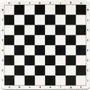 Tournament Chess Board, 20 Inch Silicone Mat, Black and White Squares with Mark