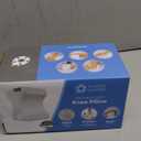 5 STARS UNITED Knee Pillow for Side Sleepers - Hip Pain Relief - Cooling Cover - Memory Foam Leg Cushion for Side Sleeping - Between Legs Pillow for Sciatica & Lower Back Pain, Arctic Gray (Standard)