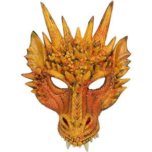 Himine Cosplay Mask Dragon's Head Mask for Festival Party Halloween (Yellow1)