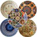 Metal Anatolia Design Bowls Set of 5, Dessert, Snack, Fruit, Rice Bowls Set, Ice Cream, Salad, Bohemia Style, Best Gift
