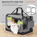 Extra Large Cat Travel Carrier - Soft-Sided, Car-Ready for 2 Cats