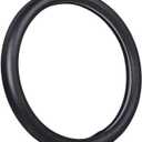 VARGTR Car Steering Wheel Cover,Universal 15 Inch Premium Leather Car Steering Wheel Cover,Best Grip,Perforated Design,Breathable,Non-Slip,Sweat-Absorbent,Warm in Winter and Cool in Summer (Gray)