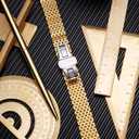 BINLUN Mesh Stainless Steel Watch Band, Ultra Thin Polished Replacement Bracelets with Butterfly Buckle for Men Women, 12/14/16/18/20/22mm