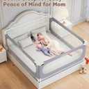 Bed Rails for Toddlers Queen Size Bed, 3 Piece Baby Bed Rail Guard, Large