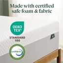 Zinus 10 Inch Green Tea Essential Memory Foam Mattress [New Version], Twin, Fiberglass Free, Medium Feel, Breathable Airflow Memory Foam, Certified Safe Foams & Fabric, Mattress in A Box