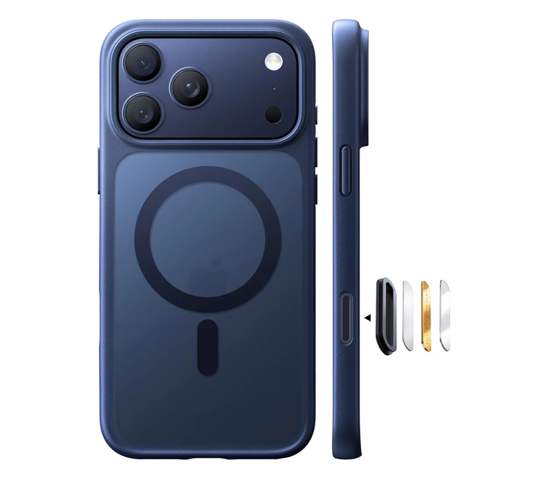 TORRAS for iPhone 17 Pro Case, Camera Control, Fit for MagSafe, Military-Grade Protection, Magnetic Slim Translucent Anti-Fingerprint Phone Case for iPhone 17 Pro 6.3", Deep Blue