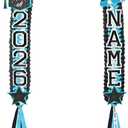 Juexica Graduation Lei Class of 2026, Graduation Ribbon Money Lei Personalized DIY Name Braided Necklace for Women Men Congrat Grad Party Gift Accessories (Green,1 Sets)
