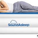 SoundAsleep Products Dream Series Luxury Air Mattress, ComfortCoil Technology, Built-in High Capacity Pump for Home, Camping- Double Height, Adjustable, Inflatable Blow Up, Portable (Queen Size)