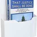 Marbrasse Magnetic File Holder - Magnetic Paper Holder, Pocket Organizer Office Supplies Storage Mail Organizer for Notebooks,Planners,Letter (1 Pack)