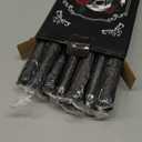 12PCS 10-Inch Black Bleeding Taper Candles,Vampire Tears Taper Candles- Unscented Ideal for Halloween, Christmas, Rituals, and Themed Party Decor