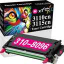 Compatible Toner Cartridge Replacement for 3115CN 3115 for 3110CN 3110 310-8096 XG723 RF013 Printer (Magenta 8,000 Pages, 1-Pack)