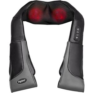 Shiatsu Neck and Back Massager, Electric Deep Tissue Kneading Neck and Shoulder Massage for Muscle Pain Relief with Heat, Use for Home Office Car, Gifts for Family Friends
