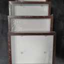 4 Pack 8x10 Shadow Box Frame Display Cases Wood Deep Shadow Box with Soft Felt Back Picture Frames for Graduation Memorabilia Wedding Bouquet Dried Flowers DIY Crafts Medals Photos(Walnut Color)
