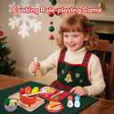 Christmas Advent Calendar Gifts for Kids, Commodum Kids Wooden Play Cooking Set, Pretend Play Kitchen Accessories Toys, 24 Days Countdown Xmas Surprise Holiday Toddlers Girls Gifts Ages 3+