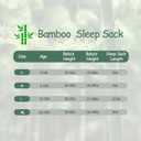 Viforu Rayon from Bamboo Sleep Sack Baby Wearable Blanket 2-Pack 0.5 Tog Sleeping Bag 0-6 Months Lightweight Newborn Sleeper 2-way Zipper Sleepsack Girls Boys Swaddle Blanket Sacks (Small)