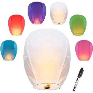 20pcs Colors Paper Lanterns Decorative Party Hanging Decorations for Party Birthday Bachelorette Wedding Birthday Baby Shower Summer Themed Party Anniversary Instructions, Easy to Use.