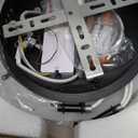 GooComfy Modern LED Ceiling Light Fixture, 22" Dimmable Semi Flush Mount Ceiling Light with Remote & App Control 4 Ring Ceiling Lamp for Dining Room, Kitchen, Living Room, Bedroom, Office, Black