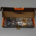 Heavy Duty Snap Fastener Tool, Snap Setter Tool with 100 Sets 4 Color Boat Cover Snaps, Snap Repair Kit, Repairing Boat Covers, Canvas, Fabric, Tarps (orange)