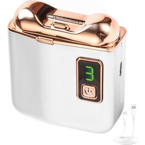 Automatic Electric Nail Clipper Trimmer - Rechargeable Battery Fingernail Toenail Cutter for Kids Adults Seniors Women Men - 3 Speed Levels Type USB C with Led Light