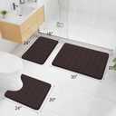 Buganda Memory Foam Bath Mat, 55" x 24", Ultra Soft and Non-Slip Bathroom Rugs, Water Absorbent and Machine Washable Bath Rug Runner for Bathroom, Shower, and Tub, Brown