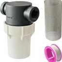 Water Pump Filter 3/4'' Interface Equipped with 40 Mesh and 80 Mesh Stainless Steel Filters Used for Filtering Impurities, Suitable For Water Pumps, Pressure Cleaners, RVs, Ships, and Gardens