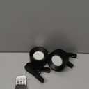 Adetu 2 Pcs LED Wall Mounted Lights, RGB Wall Sconces Lamp with Rechargeable Battery Operated USB Port, 3 Color Temperatures & Dimmable Magnetic 360 Rotation Cordless Light for Bedroom Bedside (Black)