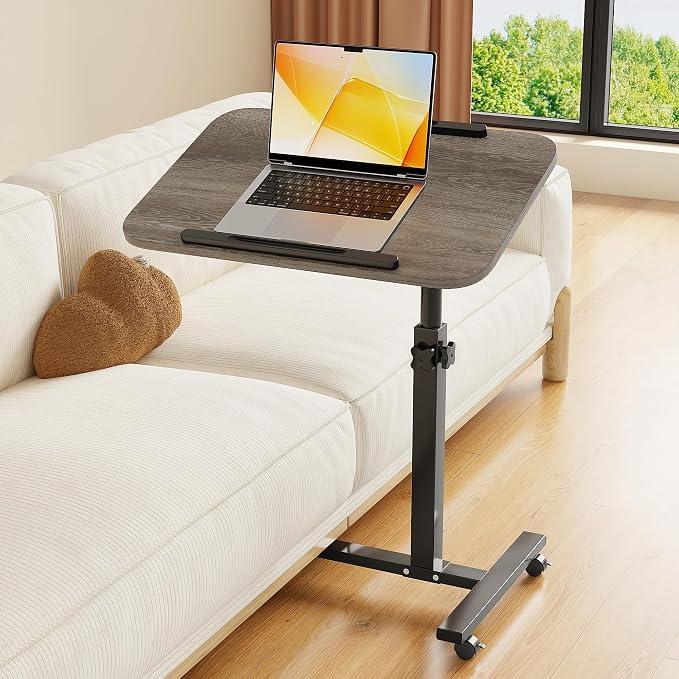 Furist Adjustable Overbed Bedside Table with Wheels Hospital Bed Table Portable Computer Stands Movable Desk Computer Table for Bed Laptop Stand for Couch, 
Product Dimensions	15.5"D x 23.6"W x 36.2"H
Item Weight	12.1 pounds