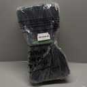 Geelin 50 Pcs Wine Gift Bag with Window 4.9" x 3.6" x 14.2" Kraft Paper Wine Bags with Windows Kraft Paper Flower Wrapping Bag Transparent Window Bags for Valentine Birthday Wedding Gifts(Black)