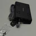 Surge Protector Power Strip, Addtam 5 ft Flat Plug Extension Cord with 4 USB Wall Charger(2 USB C Port), 4 Widely Outlets Desk Charging Station, Home Office and College Dorm Room Essentials, Black